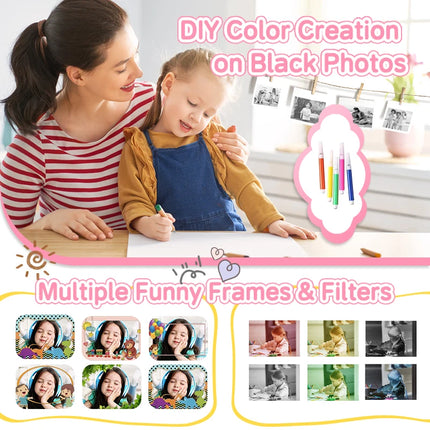 Christmas Gift 4000W Dual Lens Kids Camera 2.4inch 16X Zoom Instant