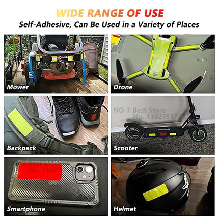 Car Wheel Hub Reflective Stripes Door Safety Opening Warning Sticker