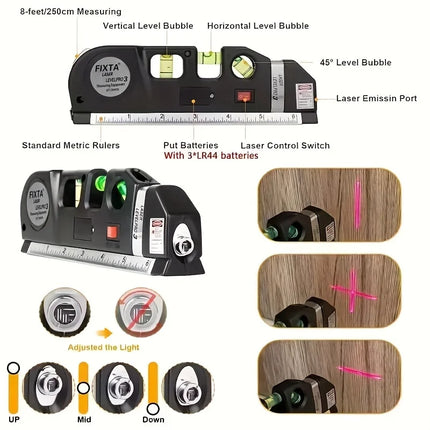 Easy to Use Laser Level Line Tool Multipurpose Laser Level Kit