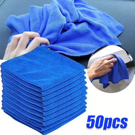 10Pcs Microfiber Towels Car Wash Drying Cloth Towel Household Cleaning