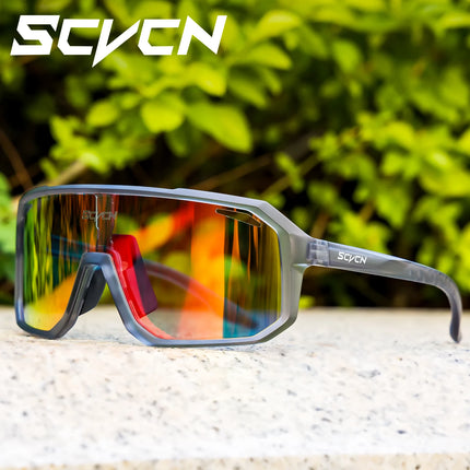 SCVCN Cycling Sunglasses Men MTB Road Driving Bike Glasses Outdoor