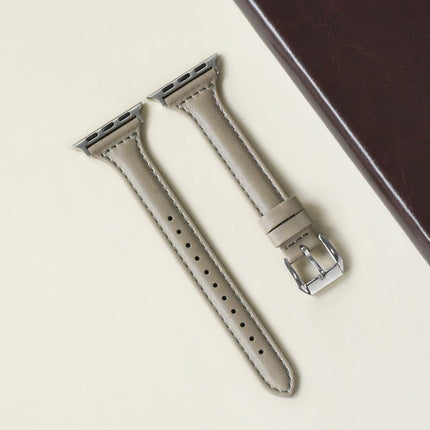 Slim Leather Strap for Apple Watch Band 44mm 40mm 41mm 49mm 42 45 Mm