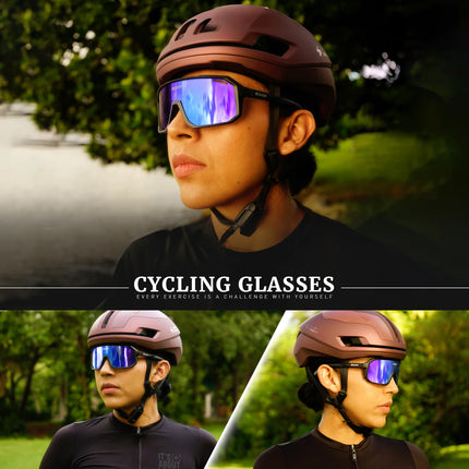 SCVCN Cycling Sunglasses Men MTB Road Driving Bike Glasses Outdoor