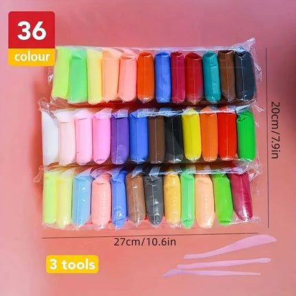 36 Colors Air Dry Clay Set, Ultralight Plastic Clay With Sculpting