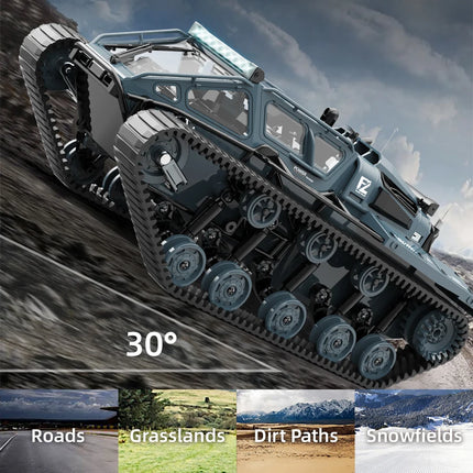 JJRC C8812 LED Light Full Scale Tracked Tank Simulation Model Toy RC