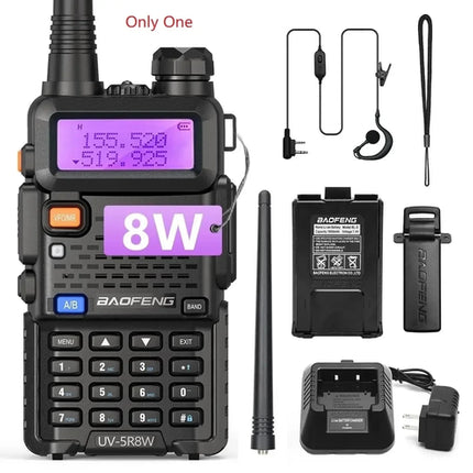 1/2X Baofeng UV-5R 8W Tri-Power Walkie Talkie High Power Dual Band