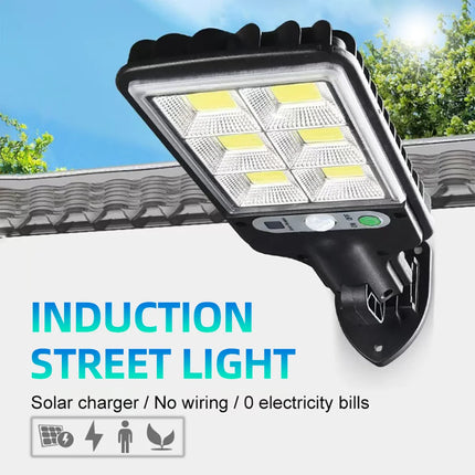 Solar Outdoor LED Wall Light with Human Body Waterproof 3modes