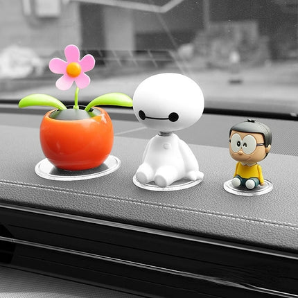 3PCS Car Dashboard Non-Slip Mats, Removable Sticky Silicone Gel Pad,