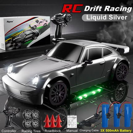4WD RC Drift Car With LED Light 2.4G Radio 20KM/h High Speed Remote