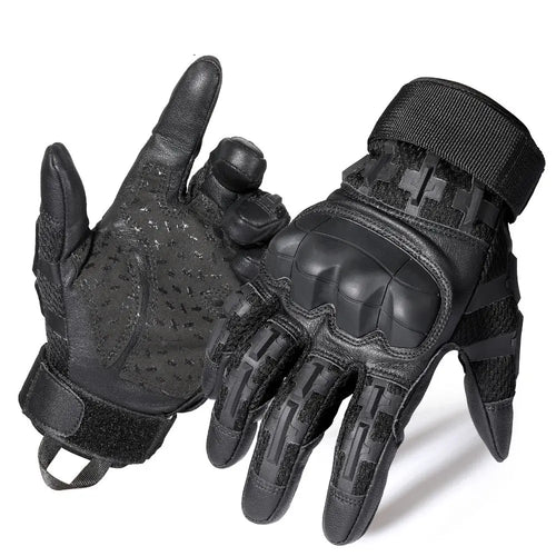 Touch Screen Cycling Gloves PU Leather Tactical Airsoft Hunting