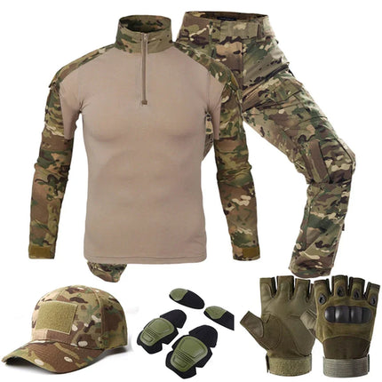 Tactical  Uniform Suits Milit Outdoor Camouflage Suit Hunting Shirts