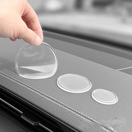 3PCS Car Dashboard Non-Slip Mats, Removable Sticky Silicone Gel Pad,