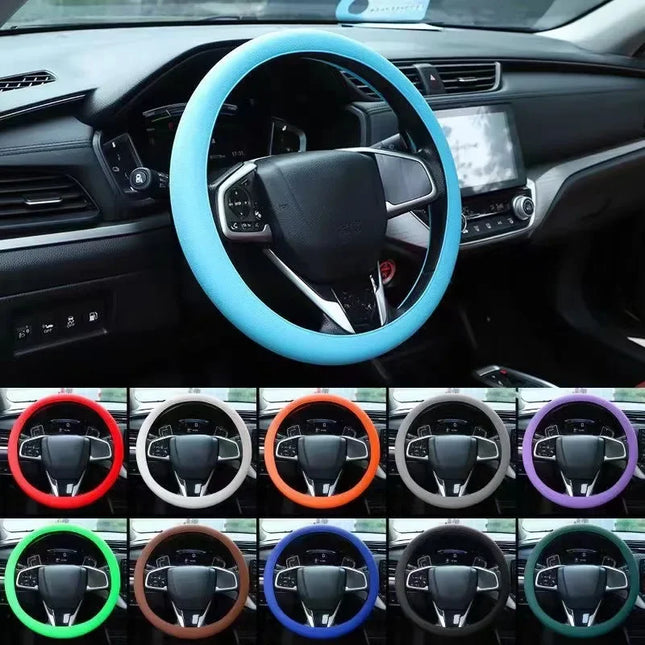 Car Silicone Steering Wheel Cover Summer Universal Elastic Glove Cover