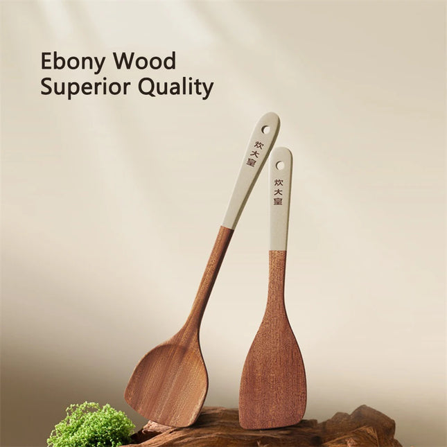 COOKER KING Ebony Wood Spatula Non Stick Pan Special Stir Fry Spatula