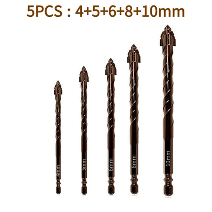10/7PCS Serrated Drill Bits Set High Strength Special Serrated Twist