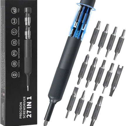 27 in 1 Precision Screwdriver Set  Magnetic Bits Pen Style Manual