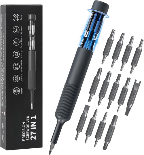 27 in 1 Precision Screwdriver Set  Magnetic Bits Pen Style Manual