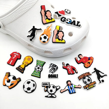 Sprot Soccer Football Shoe Charms Pin for Crocs Accessories Charms