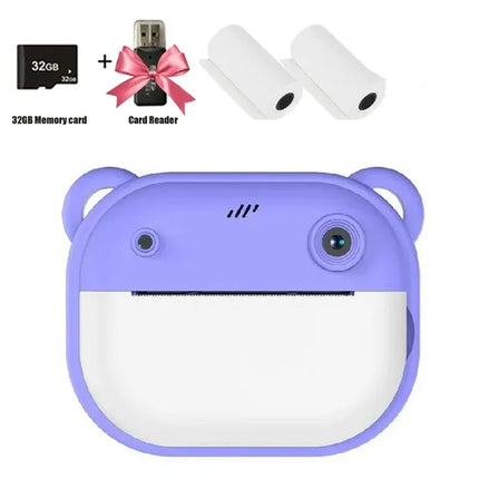 Children Digital Camera Instant Print for Kids Thermal Print Camera