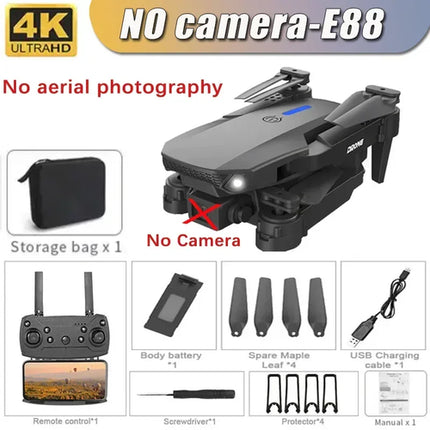 New E88 Pro WIFI FPV Drone Wide Angle HD 4K 1080P Camera Height Hold