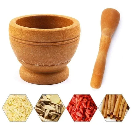 Kitchen Small Cooking Tools Resin Mortar Pestle Set Garlic Herb Spice
