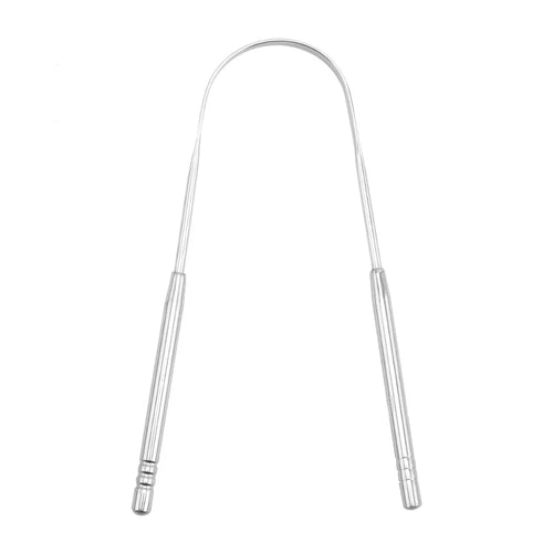 Stainless Steel Tongue Scraper Cleaner Fresh Breath Cleaning Coated