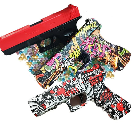 2025 Manual G17 Toy Gun With Laser Water Ball Bullet Airsoft Pistol