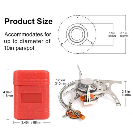 Camping Gas Stove Portable Folding Outdoor Backpacking Stove Tourist