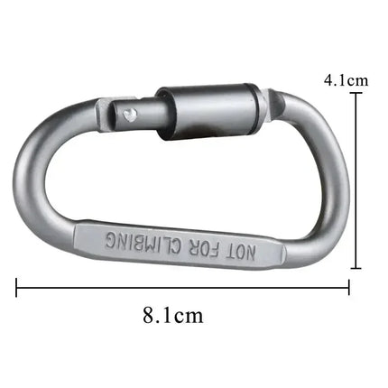 6pcs Carabiner Set For Key Camping Survival EDC Outdoor Keychain Clip