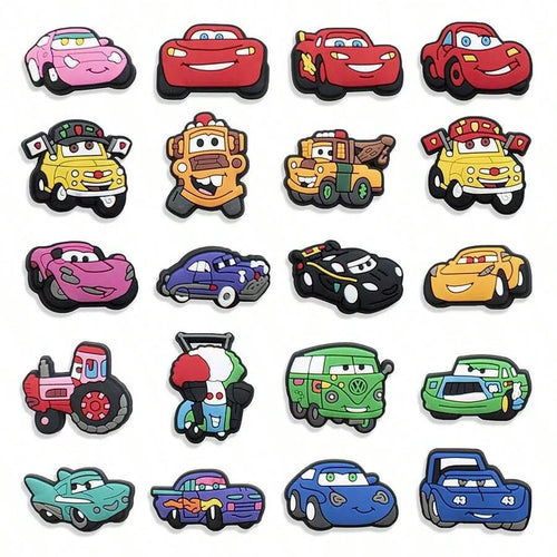 MINISO 20pcs Cars Shoe Decorations Shoe Accessories Charms For Clogs