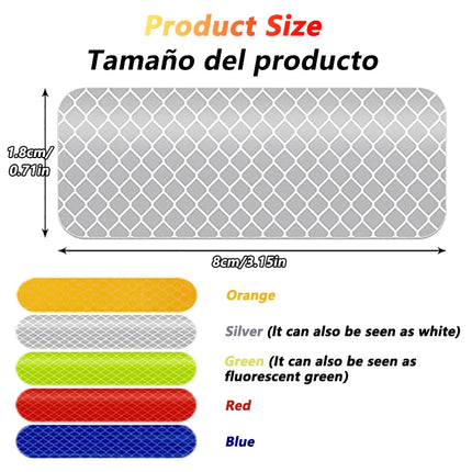 Car Wheel Hub Reflective Stripes Door Safety Opening Warning Sticker