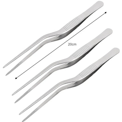 3/1Pcs Kitchen Tweezer Utensil BBQ Tweezer Food Clip Kitchen Bar Chief