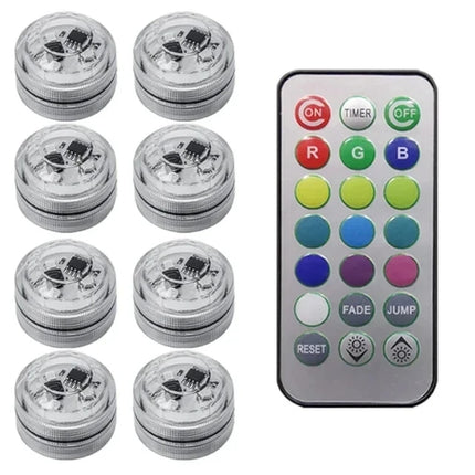 1Set Remote Control Car LED Interior Ambient Light - Colorful Adhesive