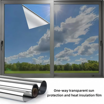 Silver Sunscreen Insulation Film Glass Sticker Anti-Peeping Anti-Light