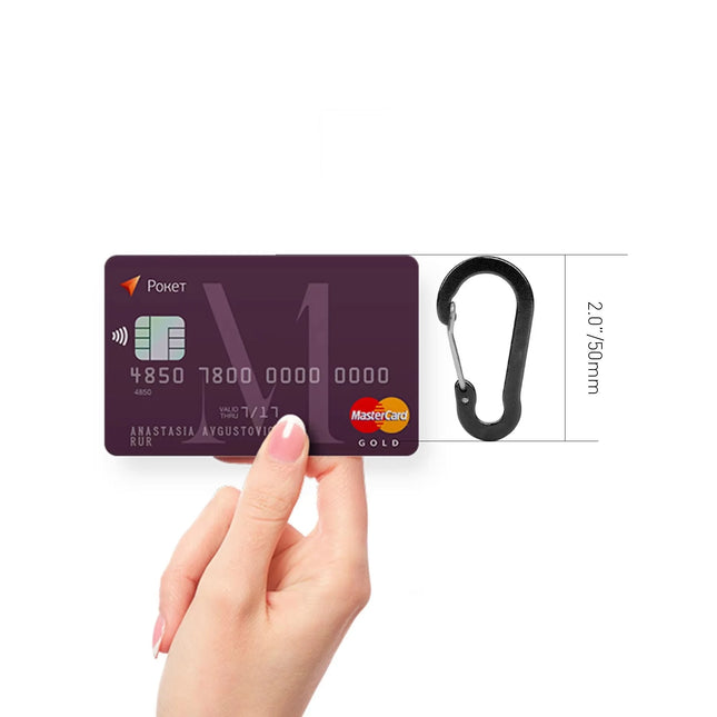 6pcs Carabiner Clip Aluminum Alloy Keychain Lock Buckle Snap D-Ring