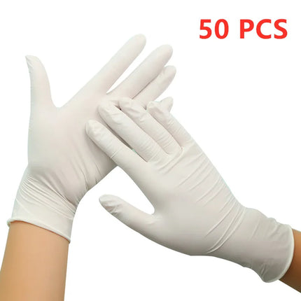 50PCS Pink Nitrile Gloves Disposable Powder Free Household Cleaning