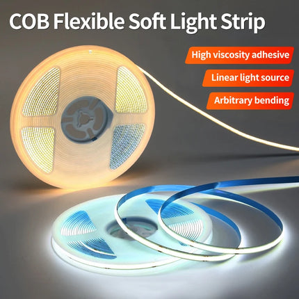 COB LED light bar warm white 5V USB, suitable for room TV wall mirror