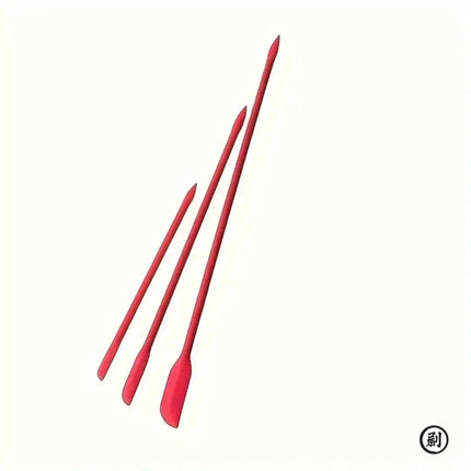 3-Piece Mini Silicone Spatula Set - Heat Resistant, Multiple Sizes for