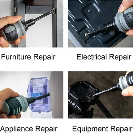 Mini Ratchet Screwdriver Magnetic Phillips Slotted Labor Saving