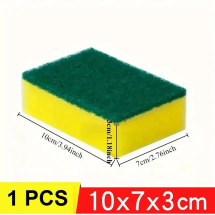 1-60PCS Kitchen Sponges Dual-Sided Scrub Pads Super Absorbent Dish