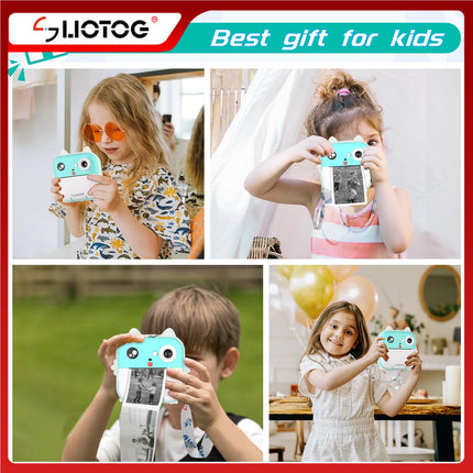 Children Digital Camera 1080P HD Toys Thermal Print Camera for Boys