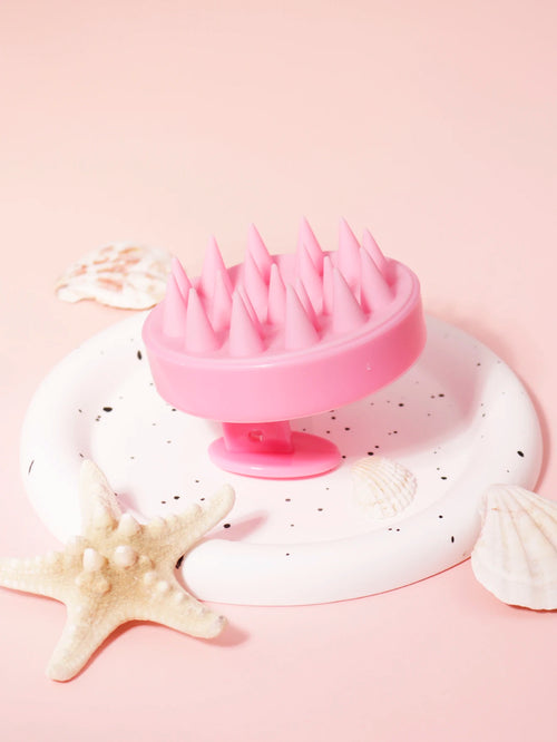 1PCS scalp massager shampoo brush, scalp cleaning brush, silicone, for