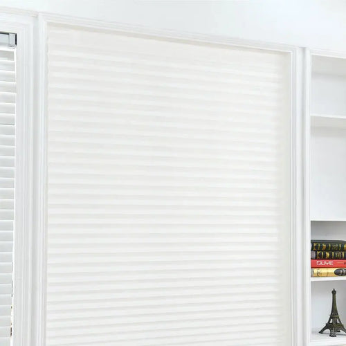 Simple Pleated Window Shades Self-Adhesive Non-Woven Semi-Shading