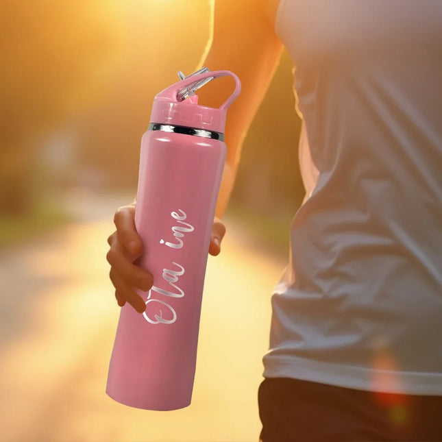 Personalized Insulated Stainless Steel Water Bottle with Straw,