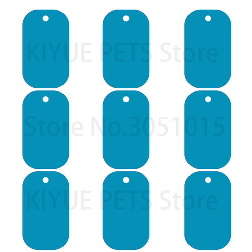 20Pcs Pet Id Dog Tag Aluminum Military Army ID Tag Name Blank Dog Tags