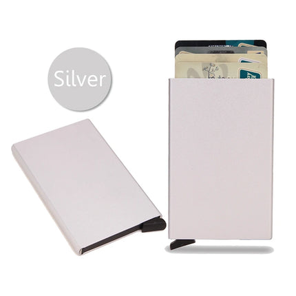 Rfid Smart Wallet Card Holder Metal Thin Slim Men Women Wallets Pop Up