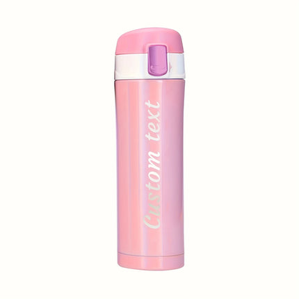 Personalized Laser Engraved Name Insulated Bottle with Lock Lid