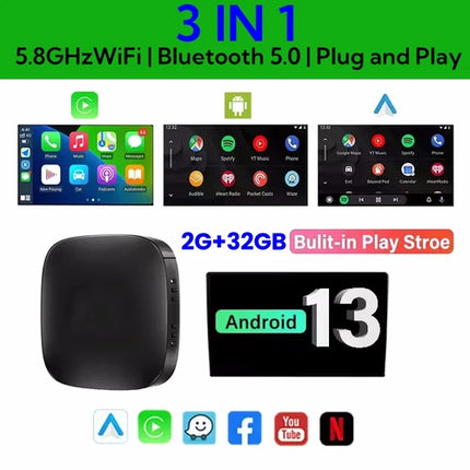 2025 CarPlay Smart Ai Box Android Wireless CarPlay Android Auto