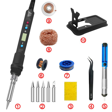 Digital Soldering Iron Set Kit 80W with ON/OFF Switch Adjustable