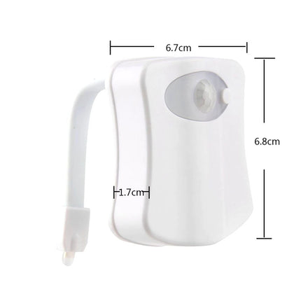 Motion Sensor Light Wireless LED Night Light RGB 8colors Lamp Toilet